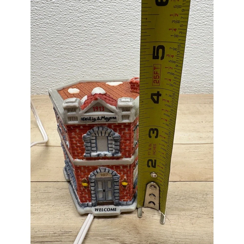1994 American Landmarks Collection Christmas Heiling & Meyers Porcelain Store